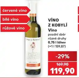 Kaufland Víno z Kobylí nabídka