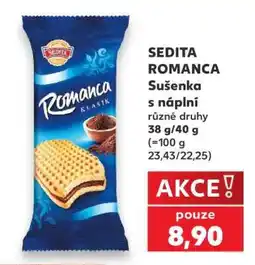 Kaufland SEDITA ROMANCA Sušenka s náplní nabídka