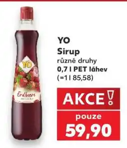 Kaufland Yo sirup nabídka