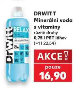 Kaufland DRWITT Minerální voda s vitamíny nabídka