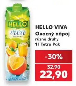 Kaufland Hello Viva ovocný nápoj nabídka