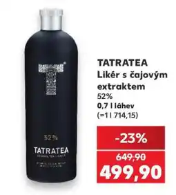 Kaufland TATRATEA Likér s čajovým extraktem nabídka