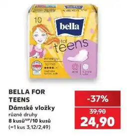 Kaufland BELLA FOR TEENS Dámské vložky nabídka