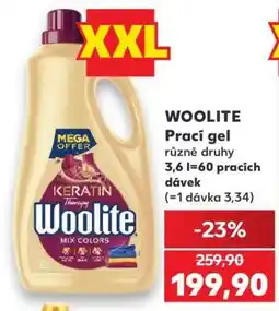 Kaufland Woolite prací gel nabídka
