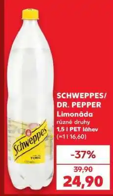 Kaufland SCHWEPPES/ DR. PEPPER Limonáda nabídka