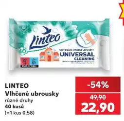 Kaufland Linteo vlhčené ubrousky nabídka