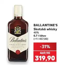 Kaufland Ballantine’s Skotská whisky nabídka