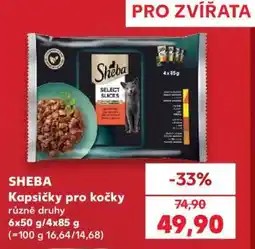 Kaufland Sheba kapsičky pro kočky nabídka