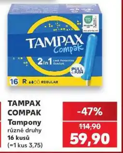 Kaufland TAMPAX COMPAK nabídka