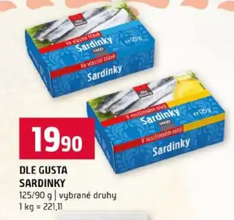 Dle gusta sardinky