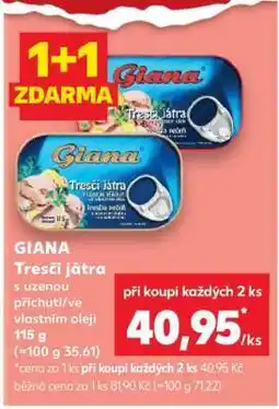 Kaufland Giana Tresčí játra • nabídka