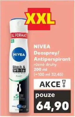 Kaufland NIVEA Deospray/ antiperspirant nabídka