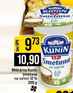 Jip Mlékárna Kunín Smetana na vaření 12% nabídka