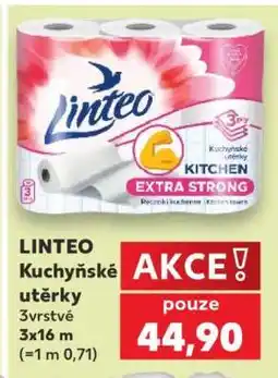 Kaufland Linteo kuchyňské utěrky nabídka