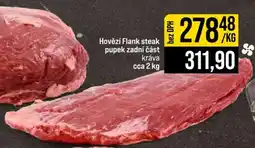Jip Hovězí Flank steak pupek zadní část kráva cca 2 kg nabídka