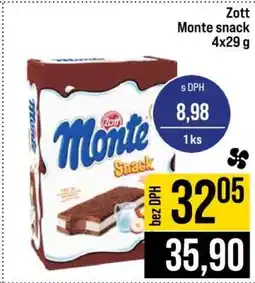 Jip Zott Monte snack 4x29 g nabídka