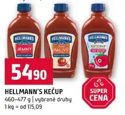 Terno Hellmann's kečup nabídka