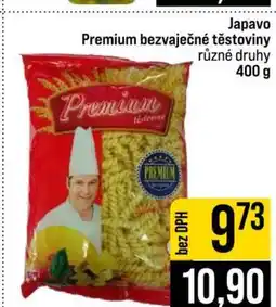 Jip Japavo Premium bezvaječné těstoviny nabídka