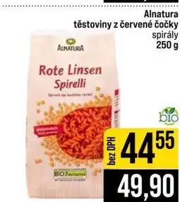 Jip Alnatura těstoviny z červené čočky spirály nabídka