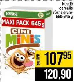 Jip Nestlé cereálie nabídka