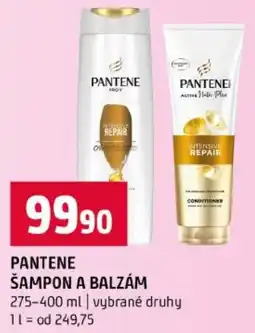 Terno Pantene šampon a balzám nabídka