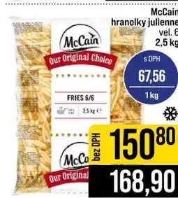 Jip McCain hranolky julienne nabídka
