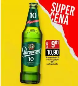 Jip STAROPRAMEN 10 světlé výčepní nabídka