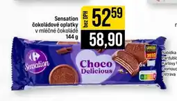 Jip Sensation čokoládové oplatky v mléčné čokoládě 144 g nabídka