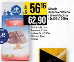 Jip Classic mléčná čokoláda rýžové křupinky (2x100 g) 200 g nabídka