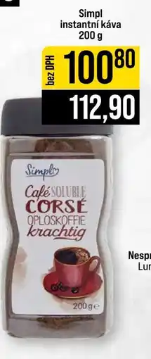 Jip Simpl instantní káva nabídka