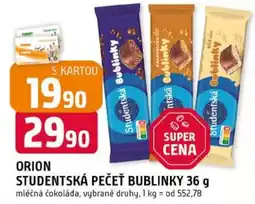 Trefa Orion studentská pečet bublinky nabídka