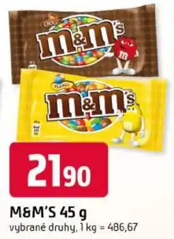 Trefa M&M'S nabídka
