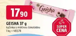 Trefa Geisha tyčinka s mléčnou čokoládou nabídka
