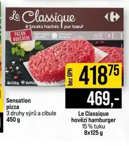 Jip Le Classique hovězí hamburger nabídka