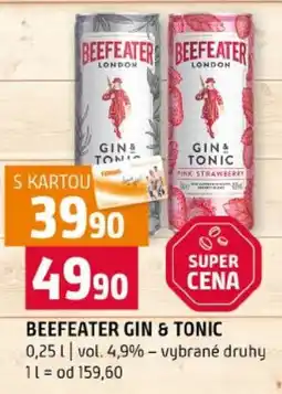 Terno Beefeater gin & tonic nabídka