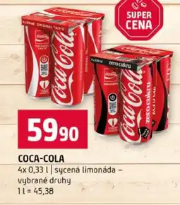 Terno Coca-Cola sycená limonáda nabídka