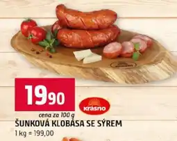 Terno Krasno šunková klobása se sýrem nabídka