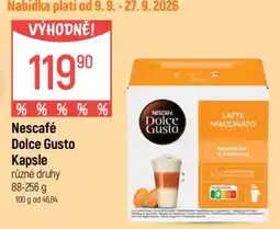 Globus Nescafé Dolce Gusto kapsle nabídka