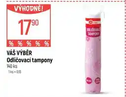 Globus VÁŠ VÝBĚR Odličovací tampony nabídka