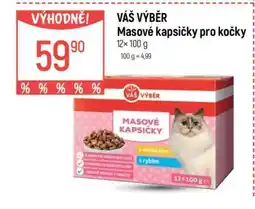 Globus VÁŠ VÝBĚR Masové kapsičky pro kočky nabídka
