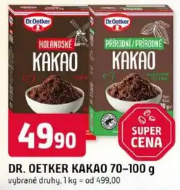 Trefa Dr. Oetker kakao nabídka