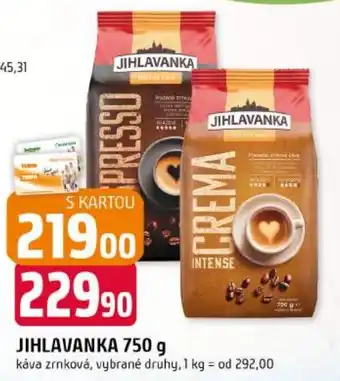 Jihlavanka káva zrnková