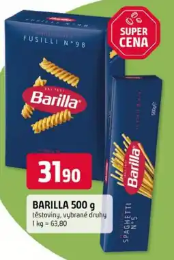 Trefa Barilla těstoviny, vybrané druhy nabídka
