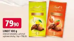 Trefa Lindt mléčná čokoláda s příchutí nabídka