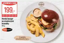 Globus Hovězí burger se steakovými hranolky nabídka