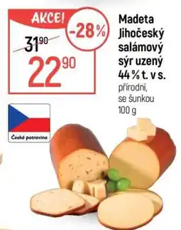 Globus Madeta Jihočeský salámový sýr uzený 44 % t. v s nabídka