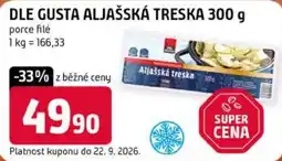 Trefa Dle gusta aljašská treska nabídka