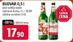 Trefa Budvar světlý ležák nabídka