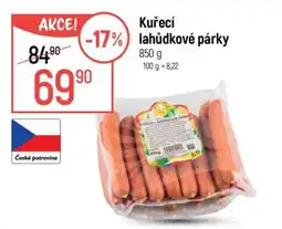 Globus Kuřecí lahůdkové párky nabídka