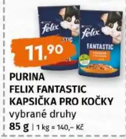 Trefa purina felix fantastic kapsička pro kočky vybrané druhy nabídka